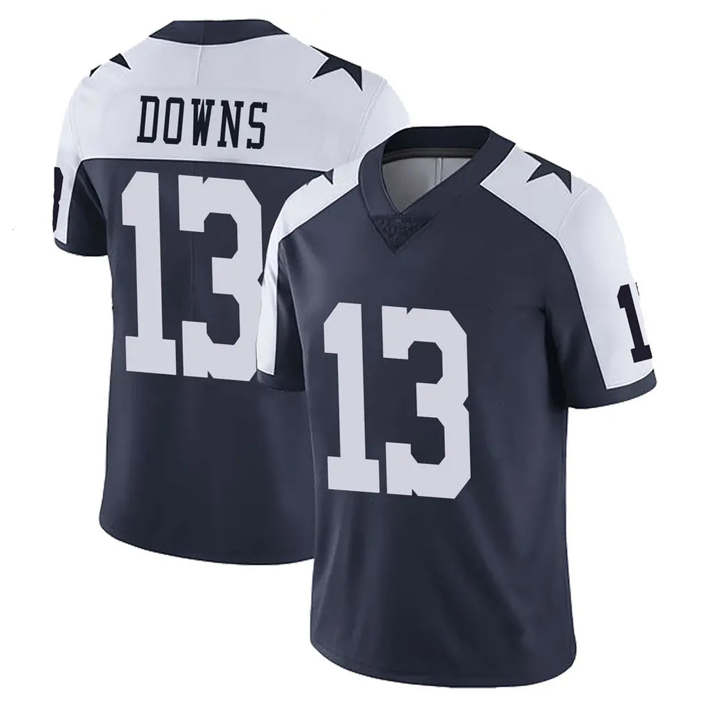 Punc D.Cowboys #13 Caleb Downs Player Navy-White Limited Alternate Vapor Untouchable Home Game Stitched Jerseys