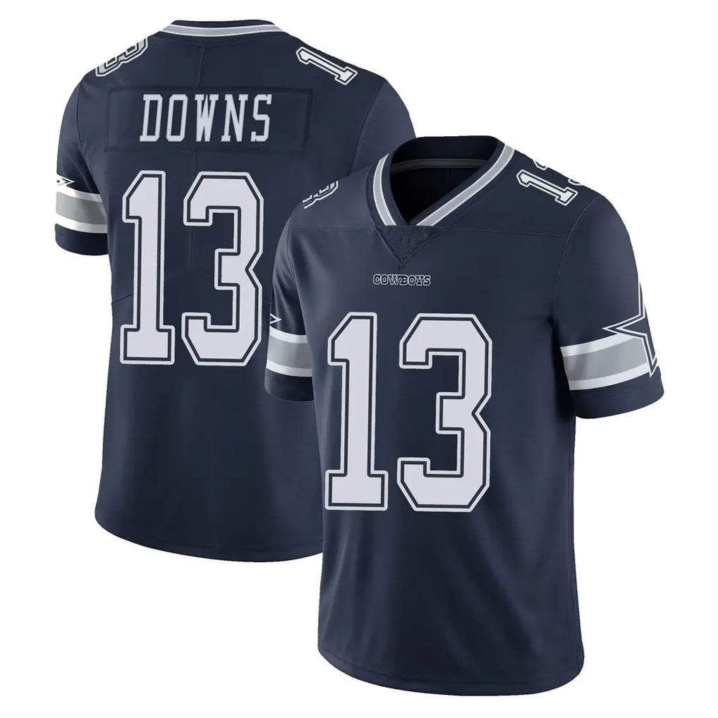 Punc D.Cowboys #13 Caleb Downs Player Navy Vapor Untouchable Limited Home Game Stitched Jerseys