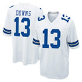 Punc D.Cowboys #13 Caleb Downs Player White Home Game Stitched Jerseys