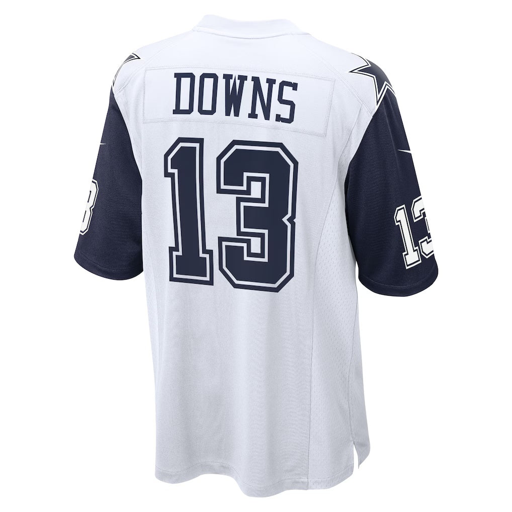 Punc D.Cowboys #13 Caleb Downs White Alternate Game Stitched Jerseys