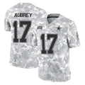 Punc D.Cowboys #17 Brandon Aubrey Player Arctic Camo Salute to Service Limited Home Game Stitched Jerseys