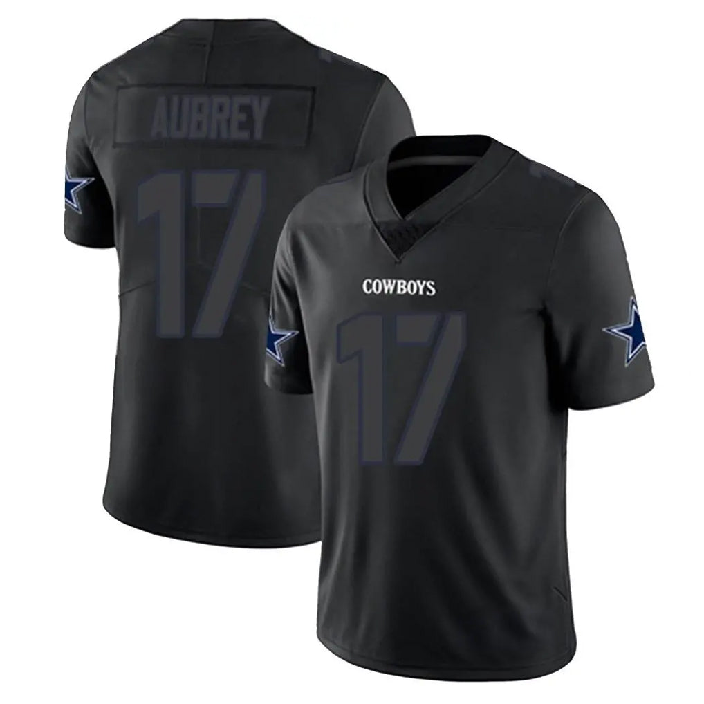 Punc D.Cowboys #17 Brandon Aubrey Player Black Impact Limited Home Game Stitched Jerseys