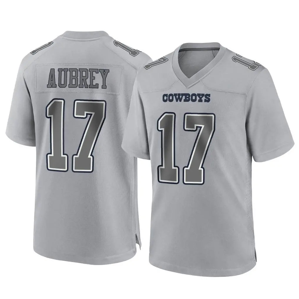 Punc D.Cowboys #17 Brandon Aubrey Player Gray Atmosphere Fashion Home Game Stitched Jerseys