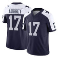 Punc D.Cowboys #17 Brandon Aubrey Player Navy-White Limited Alternate Vapor F.U.S.E. Home Game Stitched Jerseys