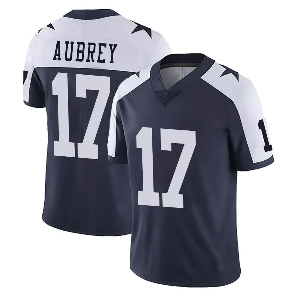 Punc D.Cowboys #17 Brandon Aubrey Player Navy-White Limited Alternate Vapor Untouchable Home Game Stitched Jerseys