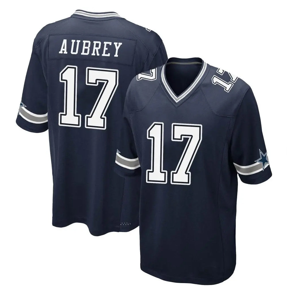 Punc D.Cowboys #17 Brandon Aubrey Player Navy Home Game Stitched Jerseys