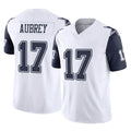 Punc D.Cowboys #17 Brandon Aubrey Player White-Navy Limited Vapor F.U.S.E. Home Game Stitched Jerseys