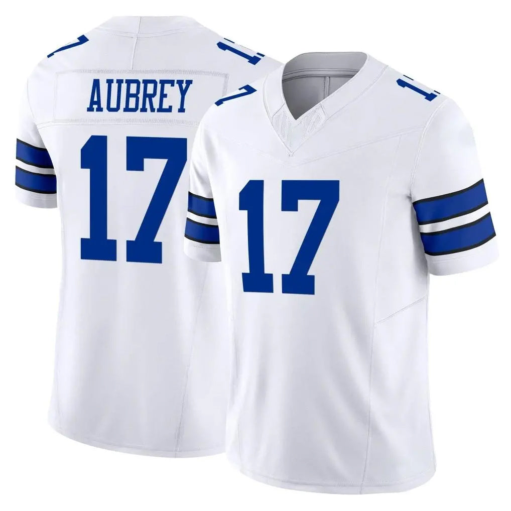 Punc D.Cowboys #17 Brandon Aubrey Player White Limited Vapor F.U.S.E. Home Game Stitched Jerseys