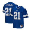 Punc D.Cowboys #21 Deion Sanders Mitchell & Ness Navy Big & Tall 1996 Retired Player Legacy Replica Stitched Jerseys