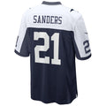 Punc D.Cowboys #21 Deion Sanders Player Navy Alternate Game Stitched Jerseys