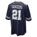 Punc D.Cowboys #21 Deion Sanders Player Navy Home Game Stitched Jerseys