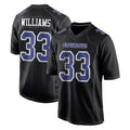 Punc D.Cowboys #33 Javonte Williams Player Carbon Black Fashion Home Game Stitched Jerseys