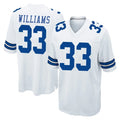Punc D.Cowboys #33 Javonte Williams Player White Home Game Stitched Jerseys