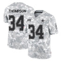 Punc D.Cowboys #34 Jalen Thompson Player Arctic Camo Salute to Service Limited Home Game Stitched Jerseys