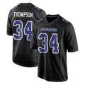 Punc D.Cowboys #34 Jalen Thompson Player Carbon Black Fashion Home Game Stitched Jerseys