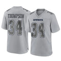 Punc D.Cowboys #34 Jalen Thompson Player Gray Atmosphere Fashion Home Game Stitched Jerseys