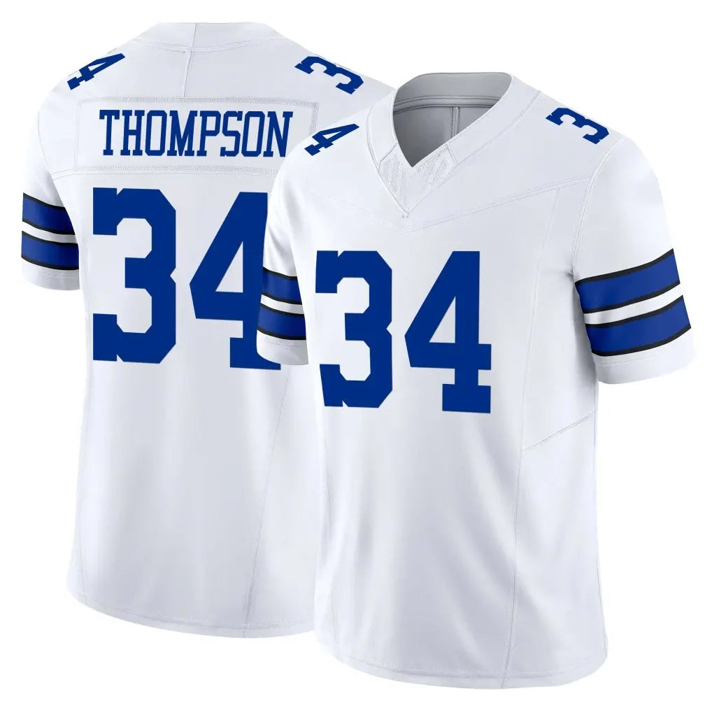 Punc D.Cowboys #34 Jalen Thompson Player White Limited Vapor F.U.S.E. Home Game Stitched Jerseys
