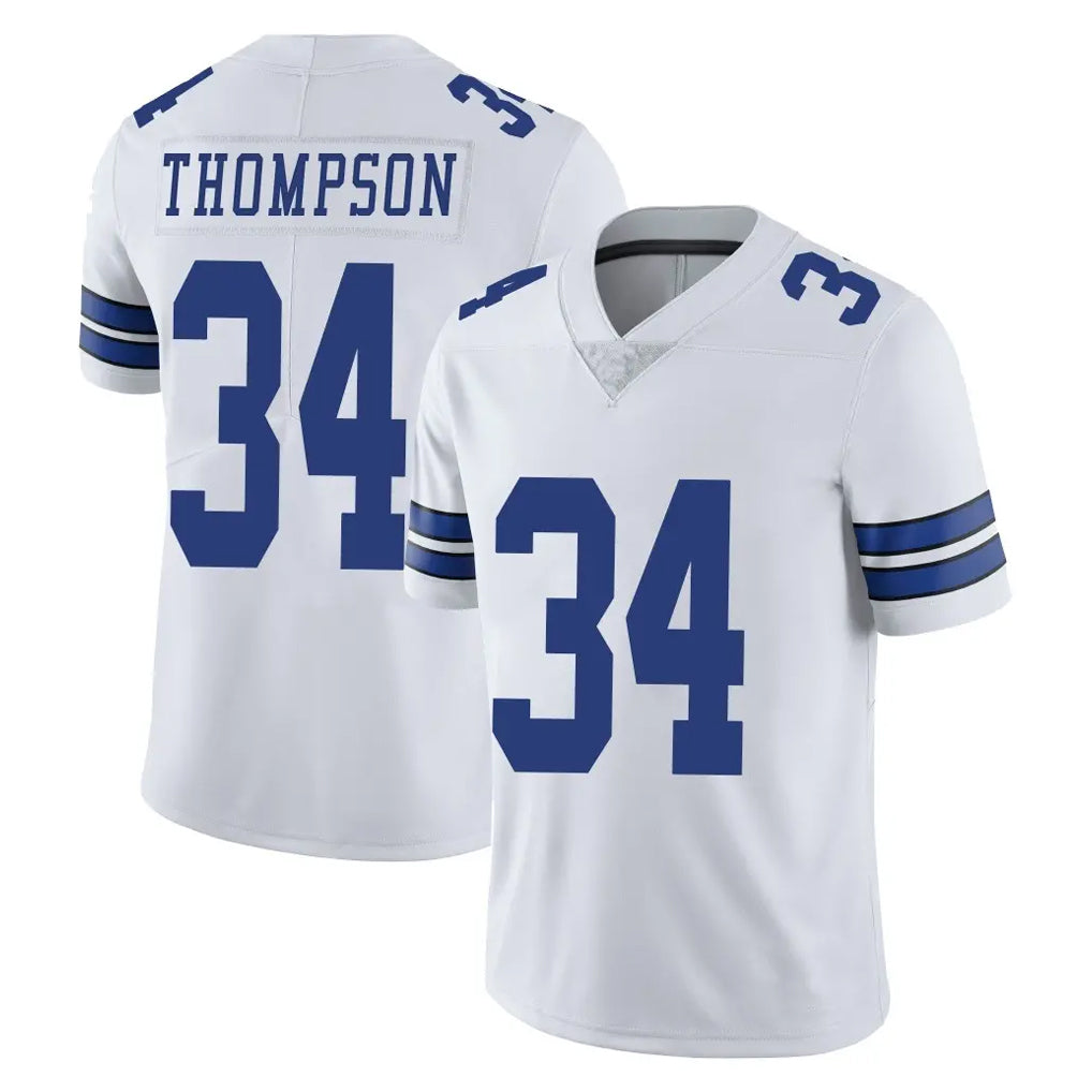 Punc D.Cowboys #34 Jalen Thompson Player White Vapor Untouchable Limited Home Game Stitched Jerseys