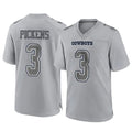 Punc D.Cowboys #3 George Pickens Player Gray Atmosphere Fashion Home Game Stitched Jerseys