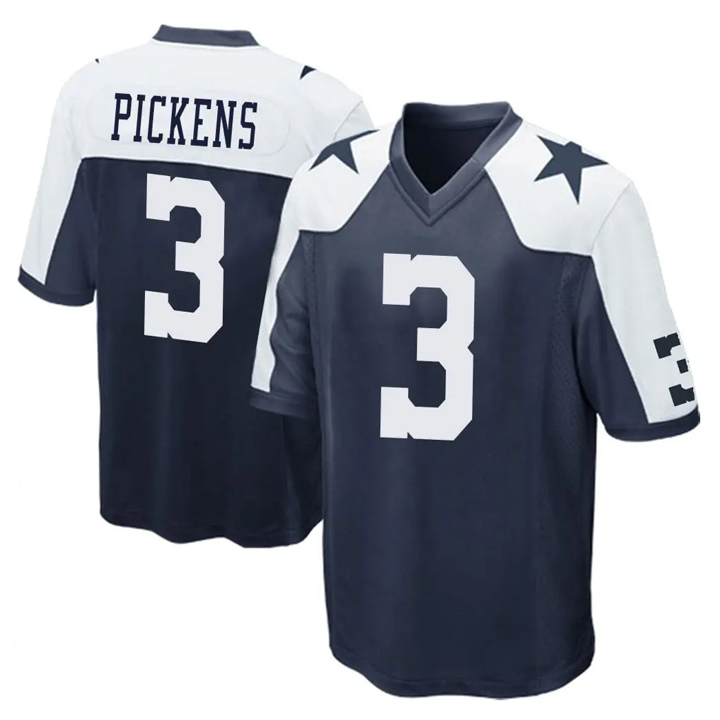 Punc D.Cowboys #3 George Pickens Player Navy-White Alternate Home Game Stitched Jerseys