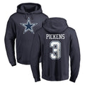 Punc D.Cowboys #3 George Pickens Player Navy Pullover Hoodies Limited Stitched Jerseys