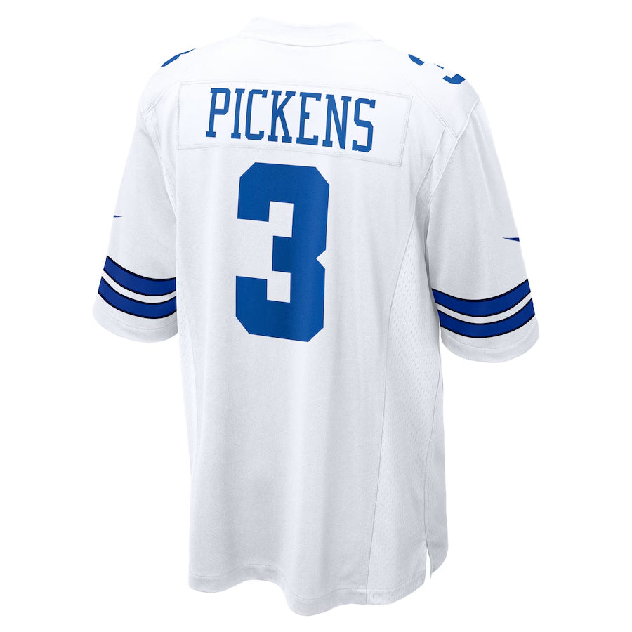 Punc D.Cowboys #3 George Pickens Player White Home Game Stitched Jerseys