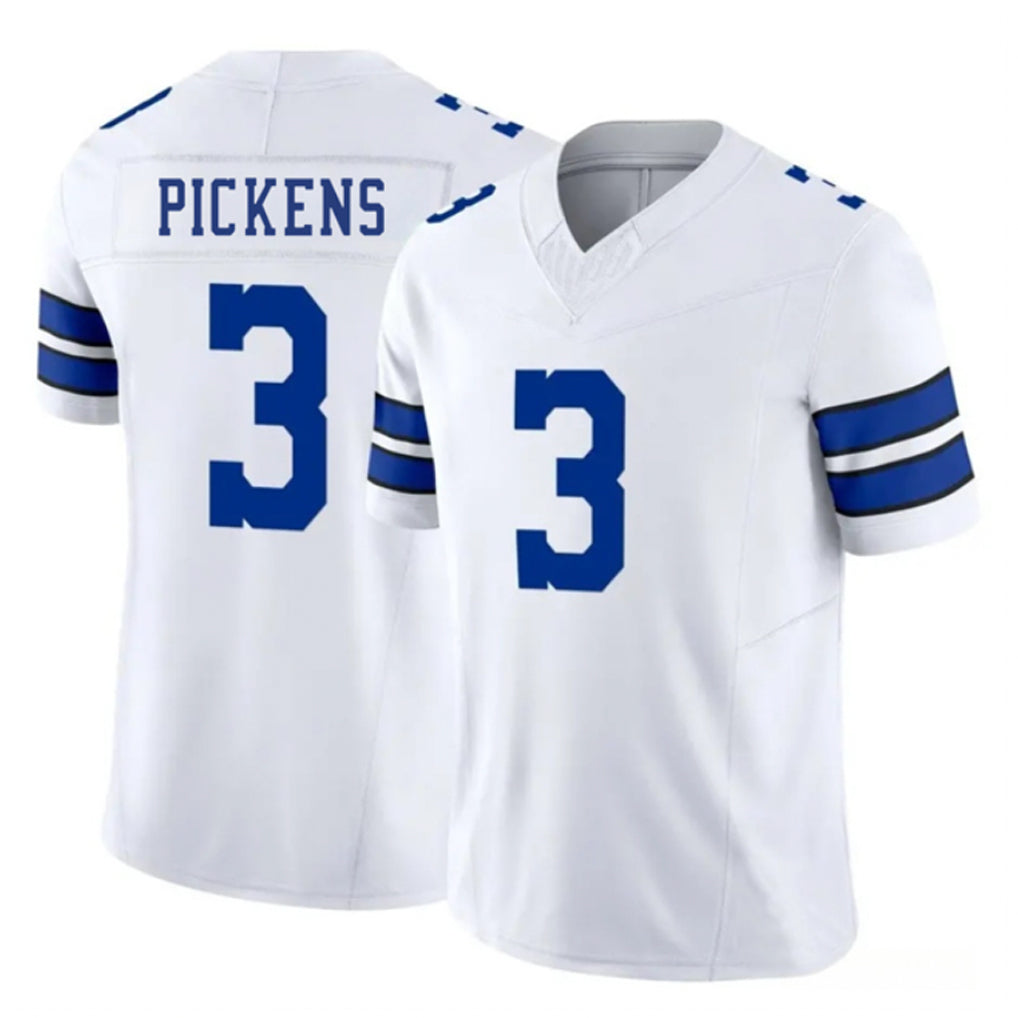 Punc D.Cowboys #3 George Pickens Player White Vapor F.U.S.E. Limited Stitched Jerseys