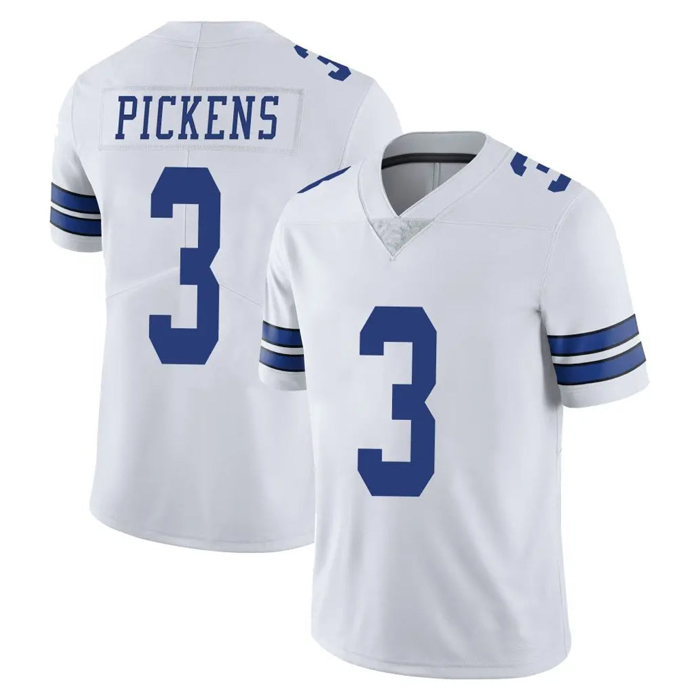 Punc D.Cowboys #3 George Pickens Player White Vapor Untouchable Limited Home Game Stitched Jerseys