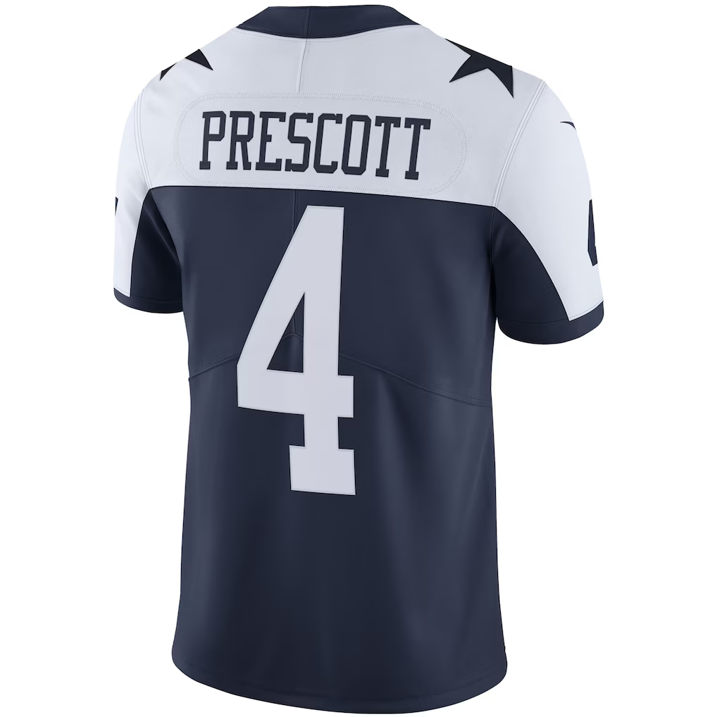 Punc D.Cowboys #4 Dak Prescott Navy Alternate Vapor Limited Stitched Jerseys