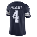 Punc D.Cowboys #4 Dak Prescott Navy Team Vapor F.U.S.E. Stitched Limited Stitched Jerseys