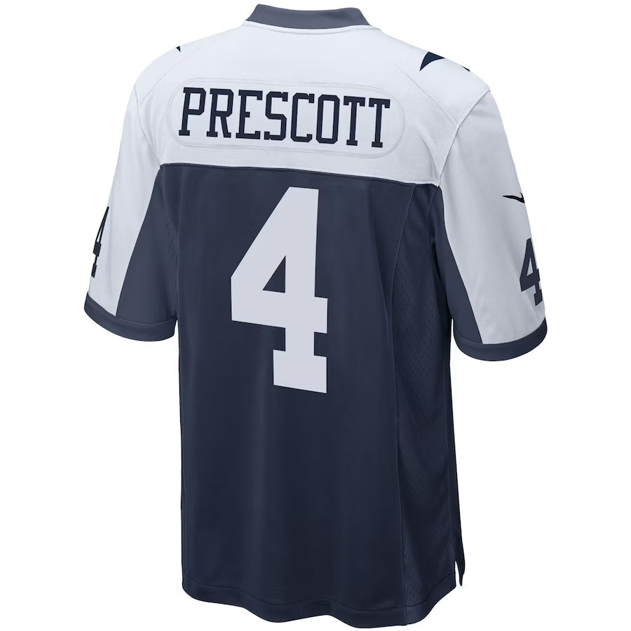 Punc D.Cowboys #4 Dak Prescott Player Navy Alternate Game Stitched Jerseys