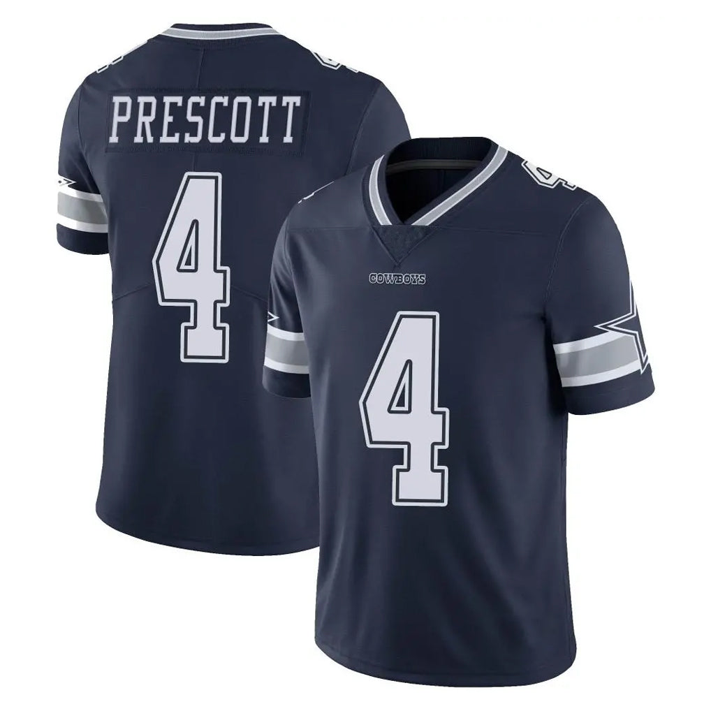 Punc D.Cowboys #4 Dak Prescott Player Navy Vapor Untouchable Limited Home Game Stitched Jerseys