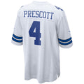 Punc D.Cowboys #4 Dak Prescott Player White Home Game Stitched Jerseys