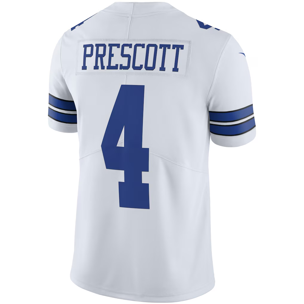 Punc D.Cowboys #4 Dak Prescott White Vapor Limited Player Stitched Jerseys
