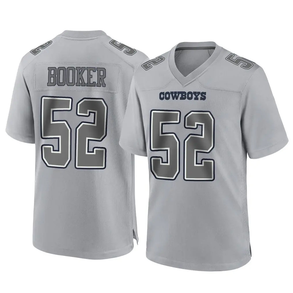 Punc D.Cowboys #52 Tyler Booker Player Gray Atmosphere Fashion Home Game Stitched Jerseys