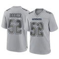 Punc D.Cowboys #52 Tyler Booker Player Gray Atmosphere Fashion Home Game Stitched Jerseys