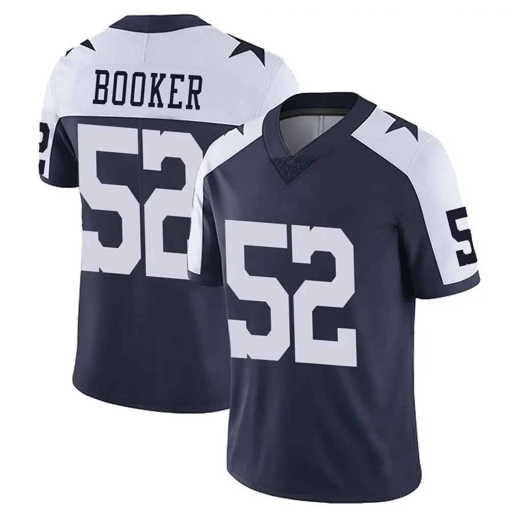 Punc D.Cowboys #52 Tyler Booker Player Navy-White Limited Alternate Vapor Untouchable Home Game Stitched Jerseys