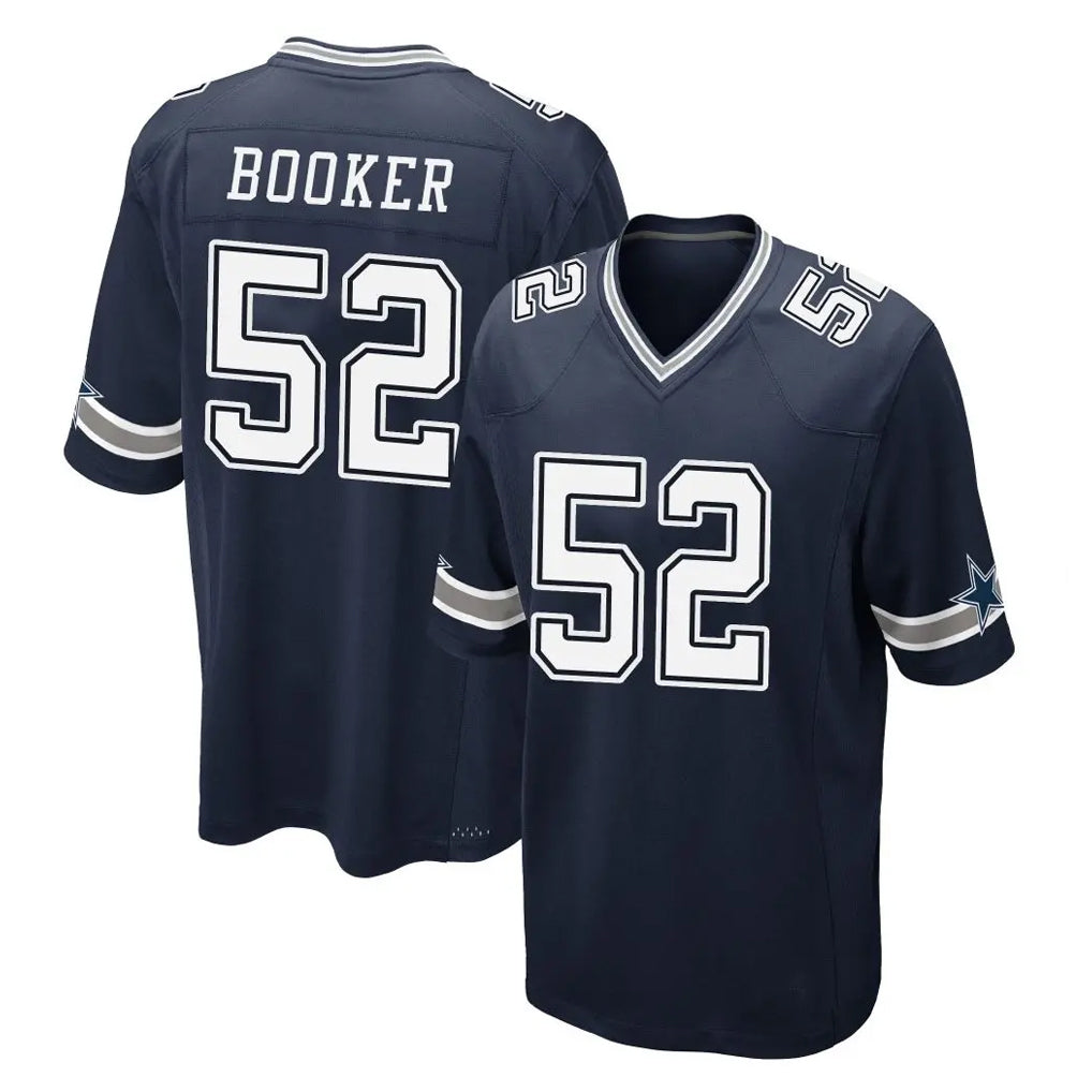 Punc D.Cowboys #52 Tyler Booker Player Navy Home Game Stitched Jerseys