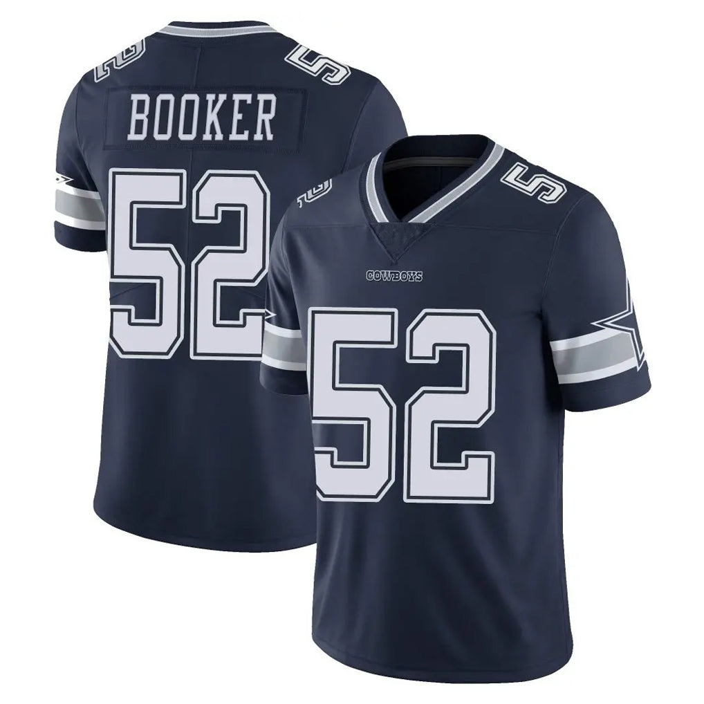 Punc D.Cowboys #52 Tyler Booker Player Navy Vapor Untouchable Limited Home Game Stitched Jerseys