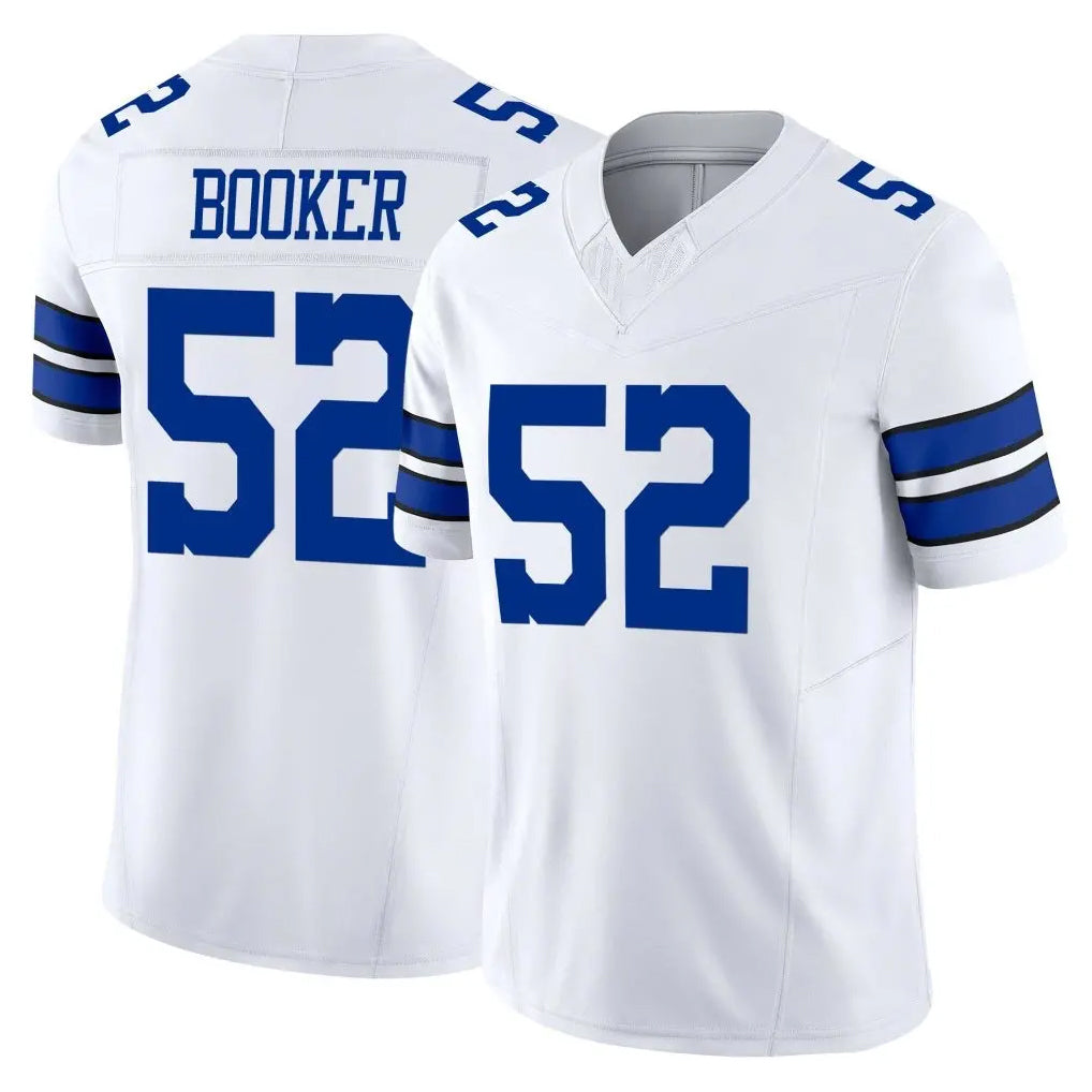 Punc D.Cowboys #52 Tyler Booker Player White Limited Vapor F.U.S.E. Home Game Stitched Jerseys