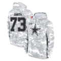 Punc D.Cowboys #73 Tyler Smith Player Arctic Camo Salute to Service Hoodies Limited Game Stitched Jerseys