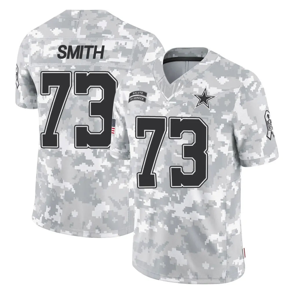 Punc D.Cowboys #73 Tyler Smith Player Arctic Camo Salute to Service Limited Home Game Stitched Jerseys