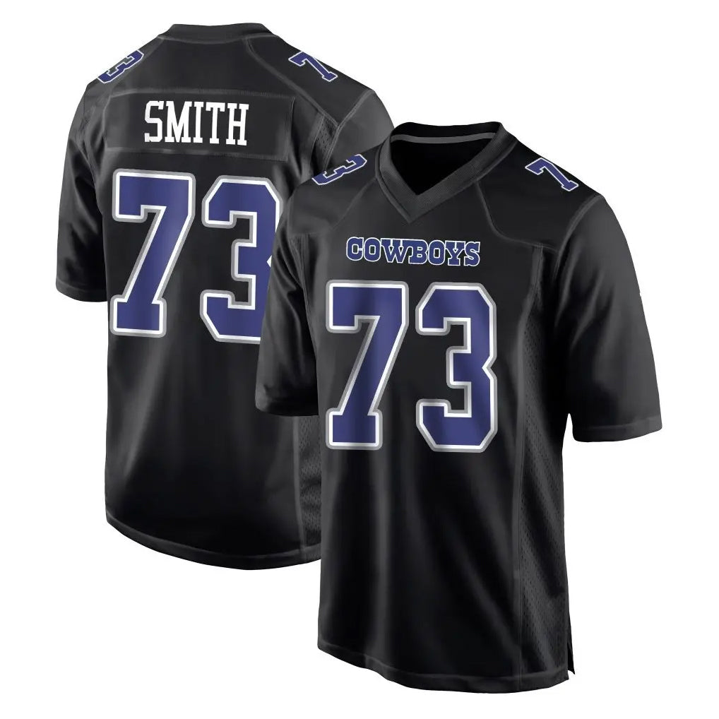 Punc D.Cowboys #73 Tyler Smith Player Carbon Black Fashion Home Game Stitched Jerseys