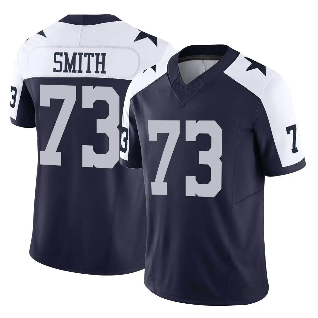 Punc D.Cowboys #73 Tyler Smith Player Navy-White Limited Alternate Vapor F.U.S.E. Home Game Stitched Jerseys