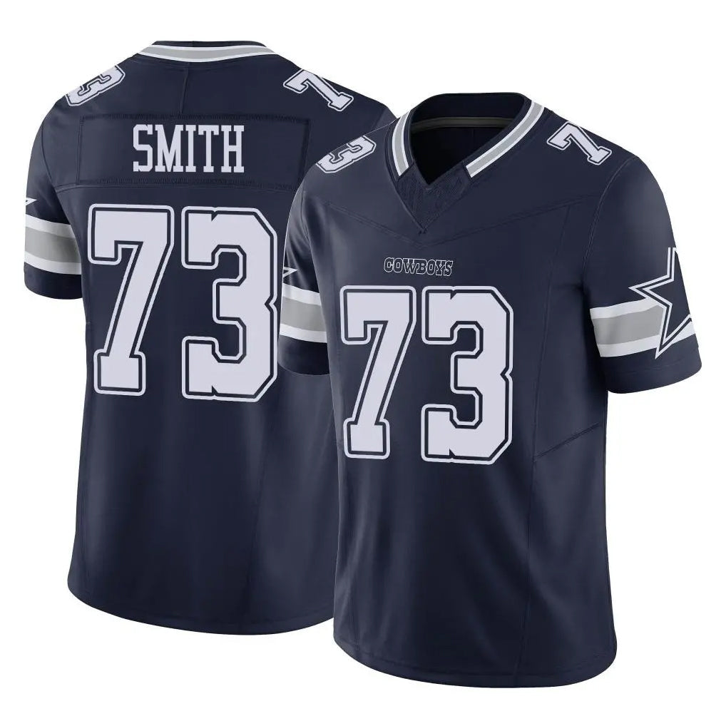 Punc D.Cowboys #73 Tyler Smith Player Navy Limited Vapor F.U.S.E. Home Game Stitched Jerseys