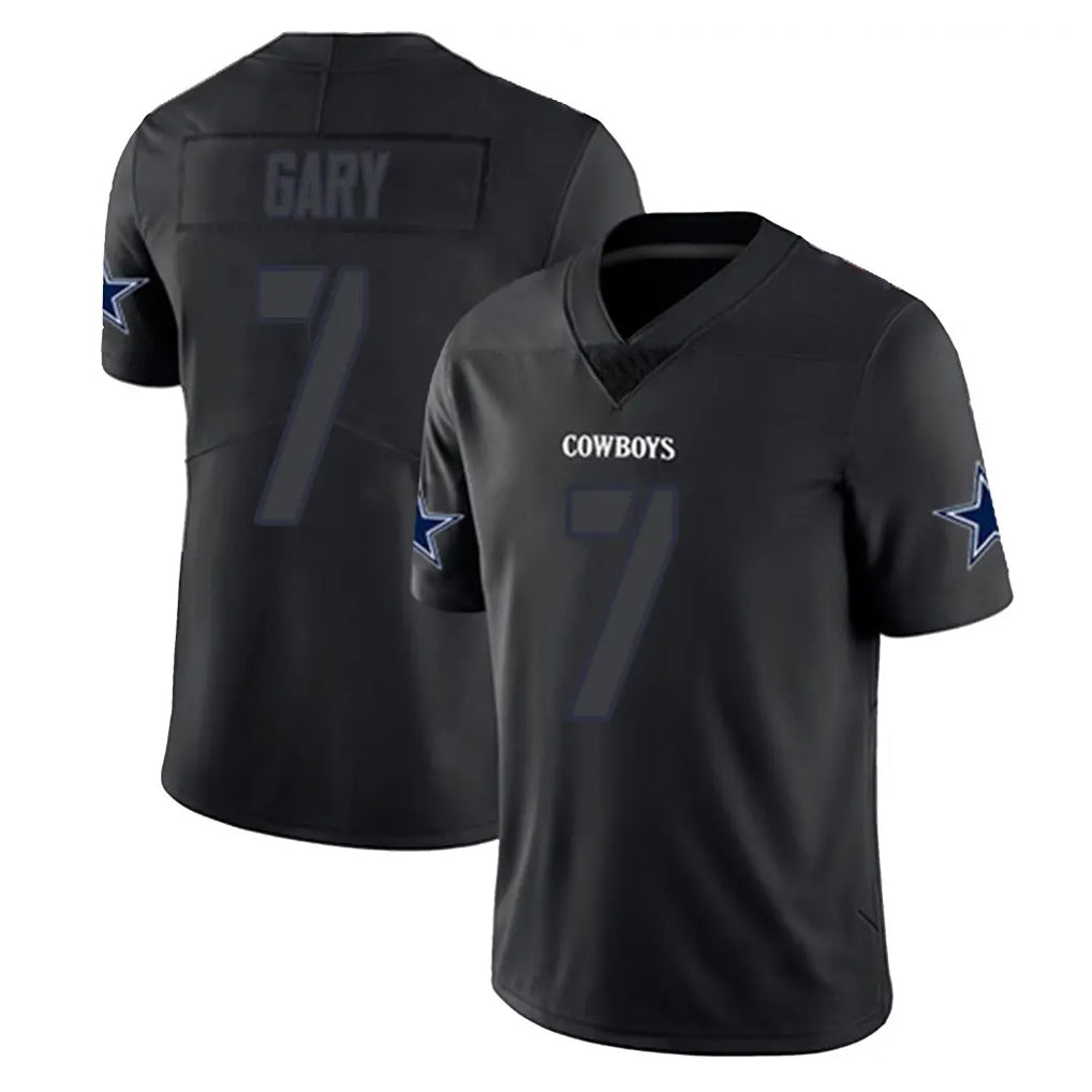 Punc D.Cowboys #7 Rashan Gary Player Black Impact Limited Home Game Stitched Jerseys
