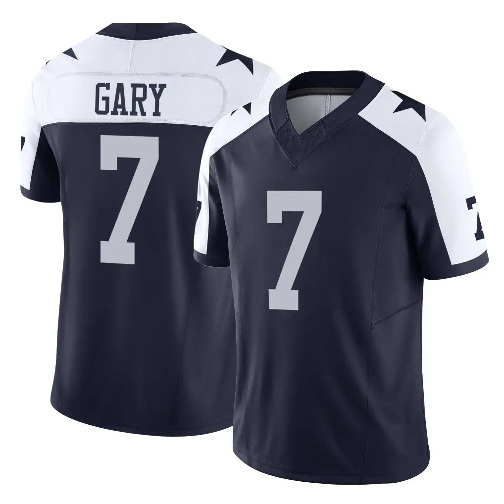Punc D.Cowboys #7 Rashan Gary Player Navy-White Limited Alternate Vapor F.U.S.E. Home Game Stitched Jerseys