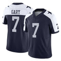 Punc D.Cowboys #7 Rashan Gary Player Navy-White Limited Alternate Vapor F.U.S.E. Home Game Stitched Jerseys