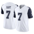 Punc D.Cowboys #7 Rashan Gary Player White-Navy Limited Vapor F.U.S.E. Home Game Stitched Jerseys
