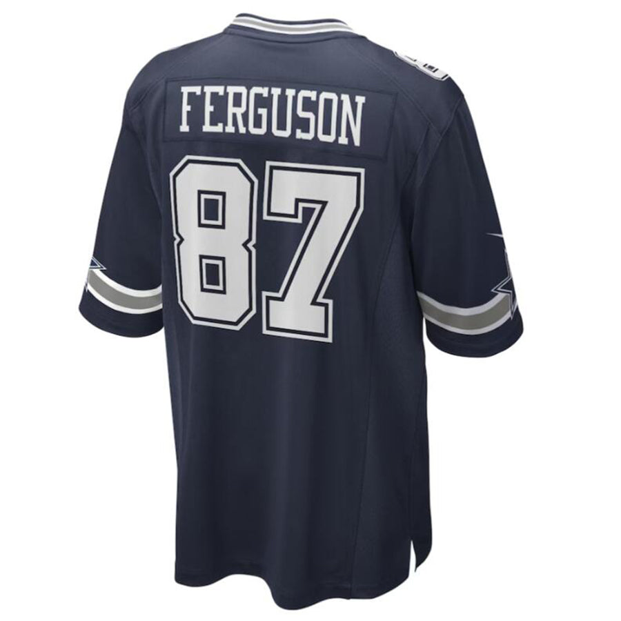 Punc D.Cowboys #87 Jake Ferguson Navy Game Jersey American Stitched Jersey